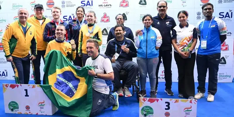 Capixaba conquista três medalhas com a seleção brasileira na Copa do Mundo de Tiro Esportivo Paralímpico