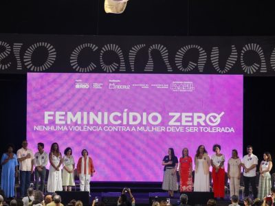 Feminicídio Zero: Carnaval do Rio será palco de mobilização nacional